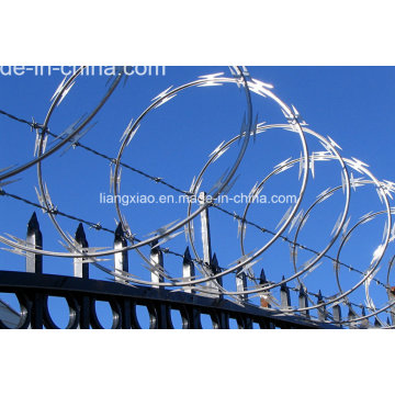 Hot-DIP Galvanized Concertina Razor Barbed Wire (HPZS6008)